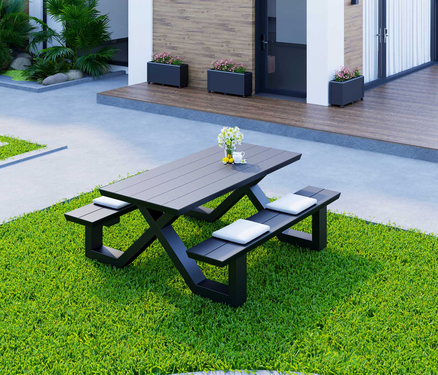 ALUMINIUM PICNIC TABLE
